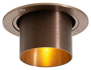 Inteligentné zapustené bodové svietidlo tmavý bronz okrúhle naklápacie vrátane Wifi GU10 50mm - Installa