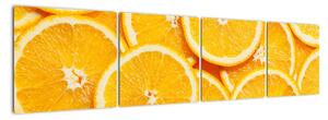 Plátky pomarančov - obraz (Obraz 160x40cm)