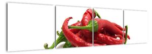 Chilli papričky, obrazy (Obraz 160x40cm)