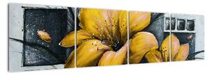 Obraz žlté kvety (Obraz 160x40cm)