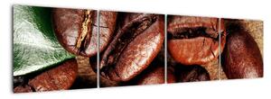 Kávové zrná, obrazy (Obraz 160x40cm)