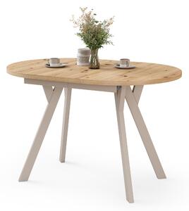 ALMO Dub Artisan / kašmírové nohy - OVÁLNY ROZKLADACÍ STÔL 120-220 cm PRE 10-12 OSÔB