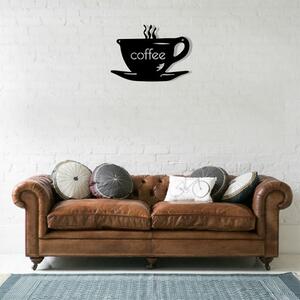 Kovová dekorácia ,,šálka kávy,, na stenu (360x500mm)