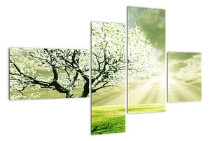 Jarný strom - moderný obraz (Obraz 110x70cm)
