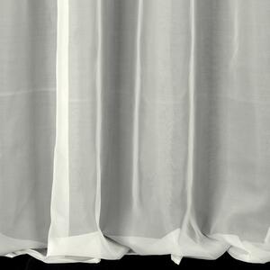 Design 91, Hotová záclona s krúžkami - Lucy krémová hladká, š. 1,4 m x d. 2,5 m