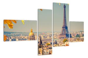 Moderný obraz Paríža - Eiffelova veža (Obraz 110x70cm)