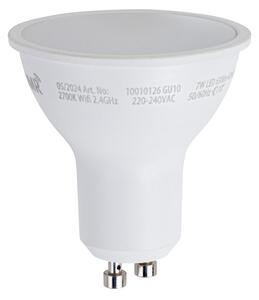 Sada 5 inteligentných stmievateľných LED žiaroviek GU10 50 mm opálová 7 W 630 lm 2700 K