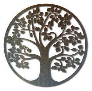 Moderný obraz na stenu strom kruh z drevenej preglejky topoľ LONITIFF