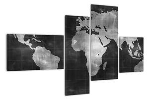 Obraz mapa sveta (Obraz 110x70cm)