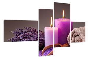 Obraz - Relax, sviečky (Obraz 110x70cm)