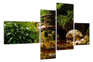 Obraz dreveného mosta (Obraz 110x70cm)