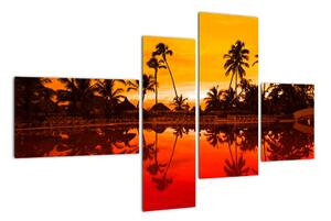 Obraz - tropická krajina (Obraz 110x70cm)