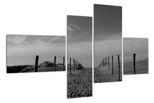 Obraz - cesta v piesku (Obraz 110x70cm)