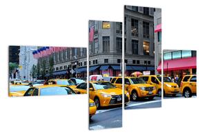 Moderný obraz - žlté taxi (Obraz 110x70cm)