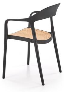 Halmar Stolička K530 čierna/prírodná