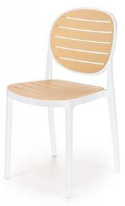 Halmar Stolička K529 biela/prírodná