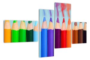 Obraz farebných pasteliek (Obraz 110x70cm)