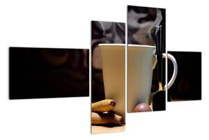 Obraz do kuchyne - šálku s kávou (Obraz 110x70cm)