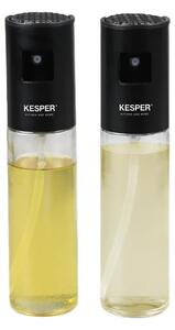 Rozprašovač na olej a ocot, sada 2ks 150ml, čierne veká Kesper