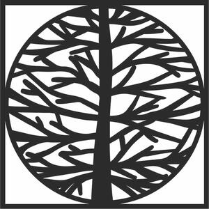 Sentop - Obraz na stenu strom v ráme MRLVEN A