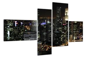 Obraz nočného mesta (Obraz 110x70cm)