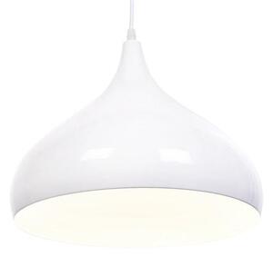 Dekoori - Moderná biela kovová závesná lampa FOLINA DEKORIKO