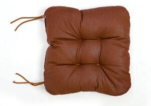 Písecké lůžkoviny Sedák na židli HNĚDÝ 40x40