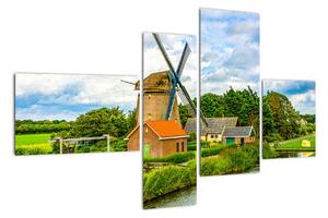 Obraz veterného mlyna (Obraz 110x70cm)