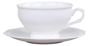 Porcelánová šálka s tanierikom s čipkou Provence lace - 12cm / 350ml - Chic Antique