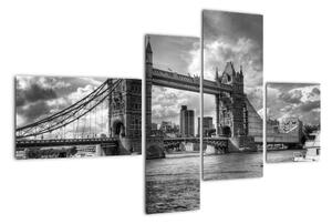 Tower Bridge - moderné obrazy (Obraz 110x70cm)