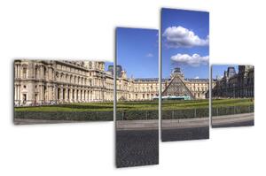 Múzeum Louvre - obraz (Obraz 110x70cm)