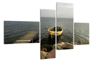 Loď na vode - obraz (Obraz 110x70cm)