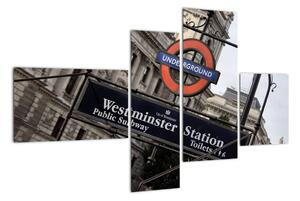 Stanica londýnskeho metra - obraz (Obraz 110x70cm)