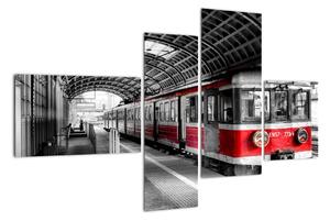 Vlaková stanica - obraz (Obraz 110x70cm)