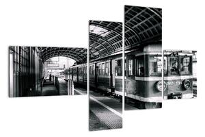 Obraz vlakovej stanice (Obraz 110x70cm)