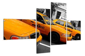 Žlté taxi - obraz (Obraz 110x70cm)