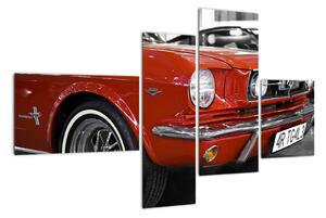 Červené auto - obraz (Obraz 110x70cm)