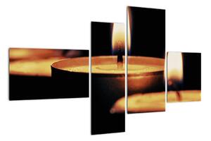 Horiace sviečky - obraz (Obraz 110x70cm)