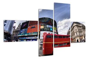Červený autobus v Londýne - obraz (Obraz 110x70cm)
