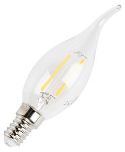 Sada 5 stmievateľných LED vláknových žiaroviek sviečok E14 250lm 2700K