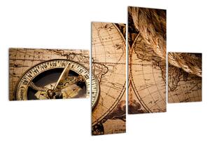 Mapa sveta - obraz na stenu (Obraz 110x70cm)