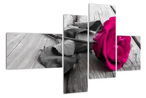 Ruže fialová - obraz (Obraz 110x70cm)