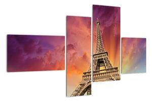 Eiffelova veža - moderný obraz (Obraz 110x70cm)