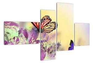 Motýle - obraz (Obraz 110x70cm)