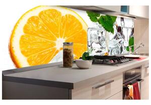 Dimex fototapety do kuchyne, samolepiace - Ľad s citrónom 60 x 180 cm