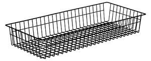 Feroplast spol. s.r.o. Drôtený kôš Feroplast KS49 pre regál so šírkou 1200 mm, 400x1100x120, čierny