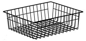 Feroplast spol. s.r.o. Drôtený kôš Feroplast KS48 pre regál so šírkou 900 mm, 600x800x120, čierny