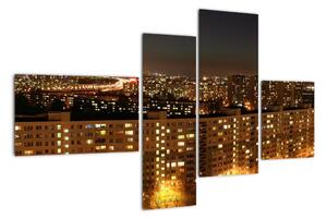 Nočné mesto - obraz (Obraz 110x70cm)