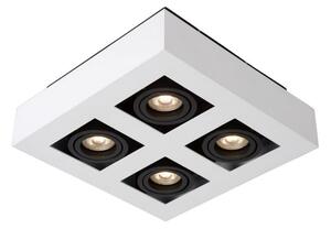 Lucide bodové povrchové svietidlá XIRAX Ceiling Light 4xGU10/5W LED DTW White (old 09119/20/31)