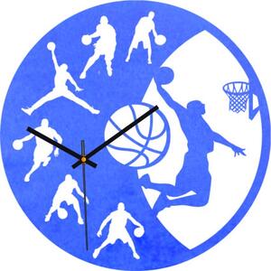 Drevené hodiny - Basketbal - Čierne aj farebné | SENTOP PR0449